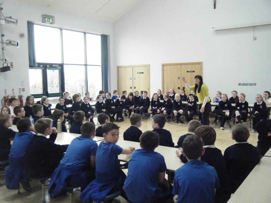 Mrs Taylor with the children 