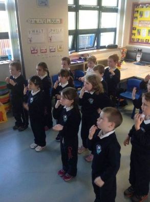 Primary 3 have been learning how to sign